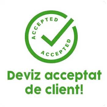 Clientul acceptă devizul online cu un singur click